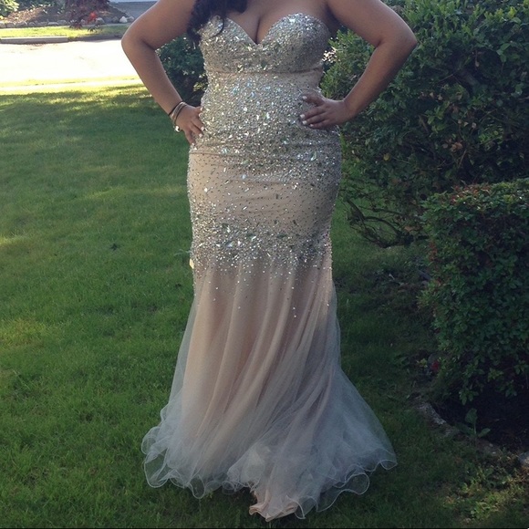 Sequin Prom Dress - Picture 1 of 8